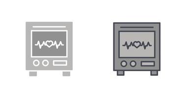 Heart Rate Machine Icon Design vector