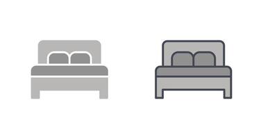 doble cama ii icono diseño vector