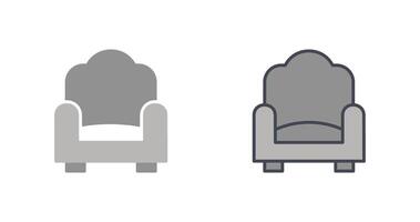 Single Sofa Icon Design vector