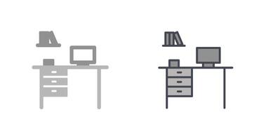 Office Desk Icon Design vector