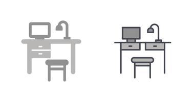 Simple Desk Icon Design vector