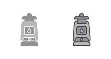 petróleo lámpara icono diseño vector