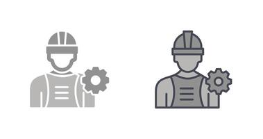 Industry Worker Icon Design vector