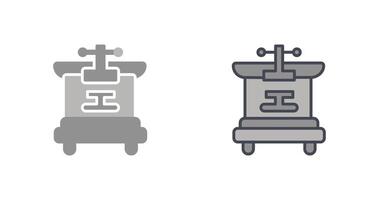Machine Press Icon Design vector