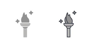 Torch Icon Design vector