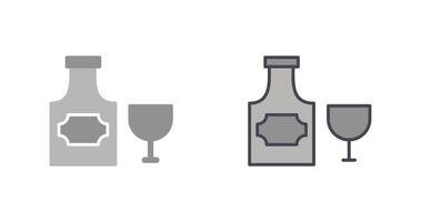 Bottle of Rum Icon Design vector