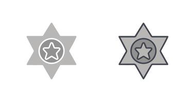 Sheriff Icon Design vector