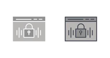 Voice Lock Icon Design vector