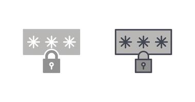 Password Icon Design vector