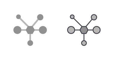 Molecule Icon Design vector