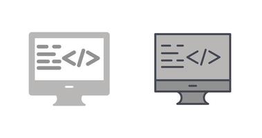 Coding Icon Design vector