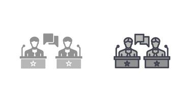 Debate Icon Design vector