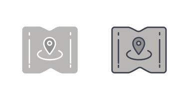 diseño de iconos de mapa y ubicación vector