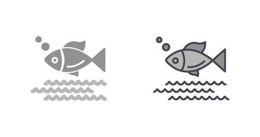 diseño de icono de pescado vector