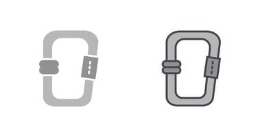 Carabiner Icon Design vector