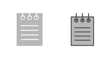 Notepad Icon Design vector