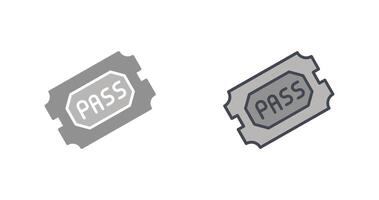 Passes Icon Design vector