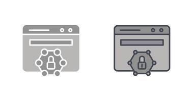Web Protected Icon Design vector