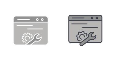 Web Maintenance Icon Design vector