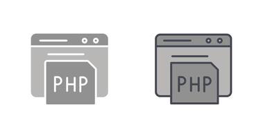 diseño de icono php vector