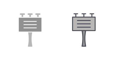 Signboard Icon Design vector