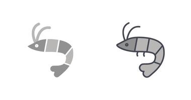 Shrimp Icon Design vector