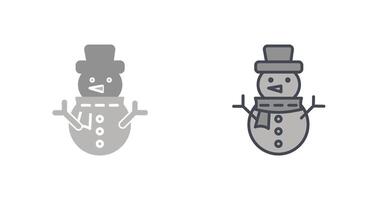 diseño de icono de muñeco de nieve vector