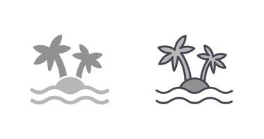 diseño de icono de isla vector