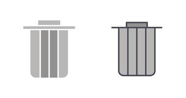 Dustbin Icon Design vector