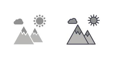 diseño de icono de montaña vector