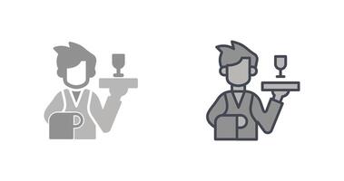 Waiter Icon Design vector