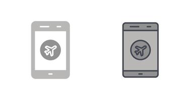 Airplane Mode Icon Design vector