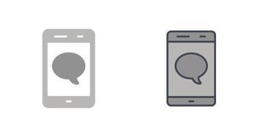 Single Message Bubble Icon Design vector