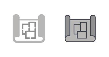 Blueprint Icon Design vector