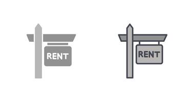 Rent Icon Design vector
