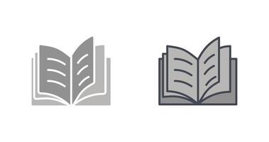 diseño de icono de libro abierto vector