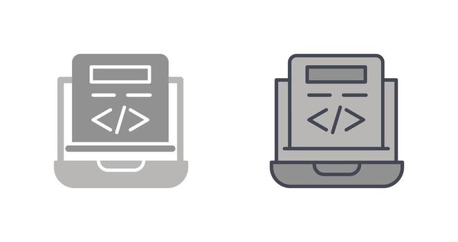 diseño de icono de codificación vector