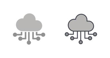 diseño de icono de computación en la nube vector