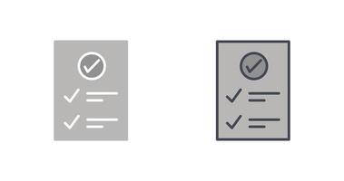 Check Up List Icon Design vector