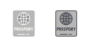 diseño de icono de pasaporte vector