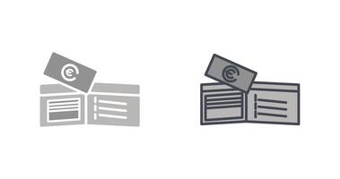 Money in Wallet Icon Design vector
