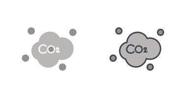 Carbon Dioxide Icon Design vector