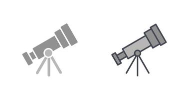 diseño de icono de telescopio vector