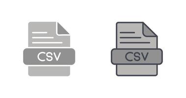 CSV Icon Design vector