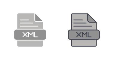 xml icono diseño vector