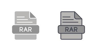 RAR Icon Design vector