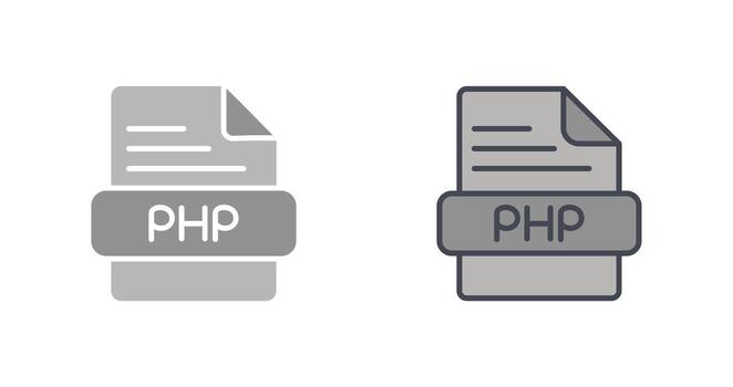 PHP Icon Design vector
