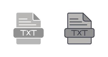 TXT Icon Design vector