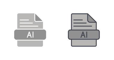 AI Icon Design vector