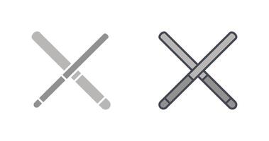 Pool Cue Icon Design vector